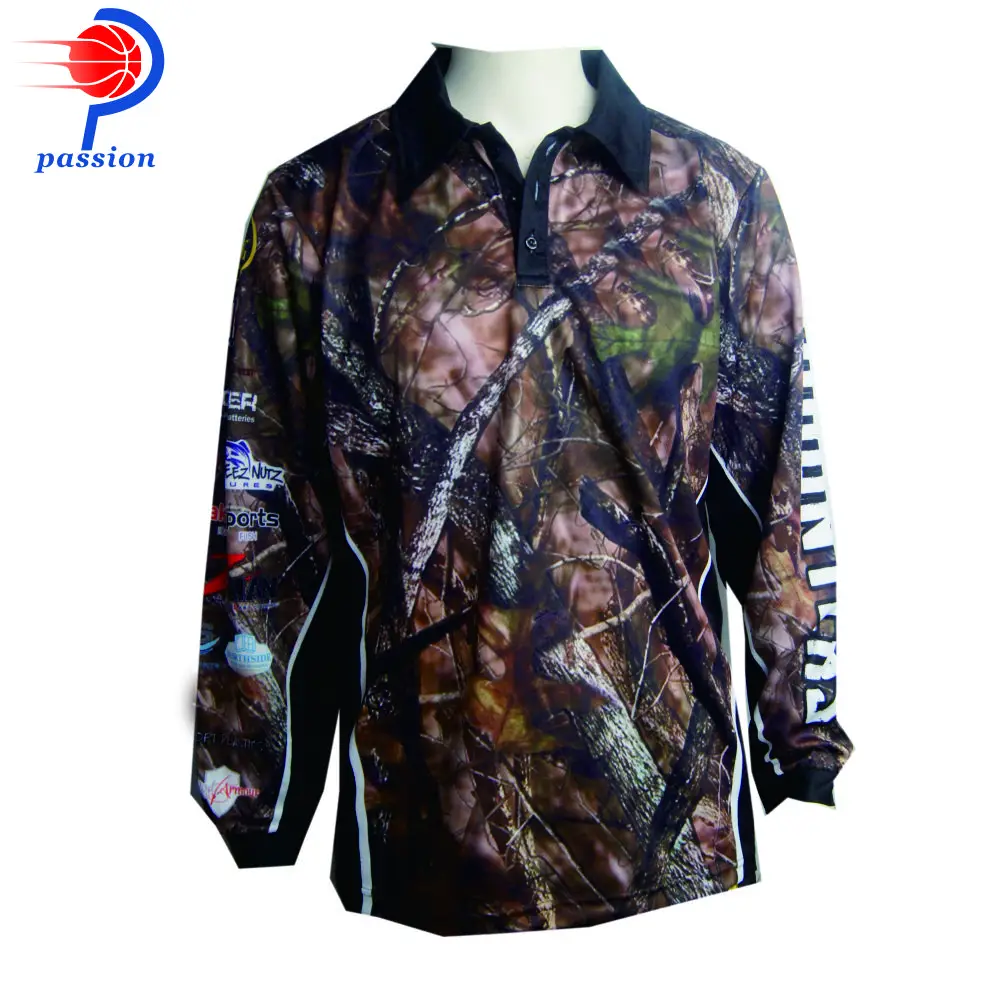 Популярные сублимированные камуфляжные Джерси для рыбалки|Поло тренировок и