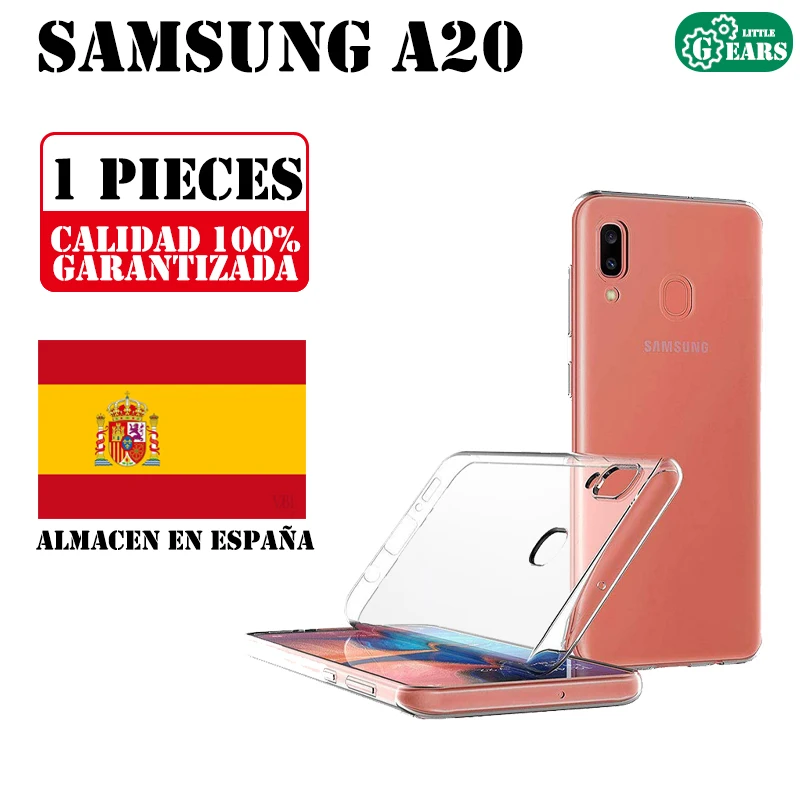 Samsung A20 ультра тонкий прозрачный силиконовый чехол ТПУ гелевый Чехол защита от
