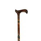 Деревянная Трость ручной работы для мужчин и женщин, стильная вышитая ручка Дерби по всей длине-шаблон бакклавы