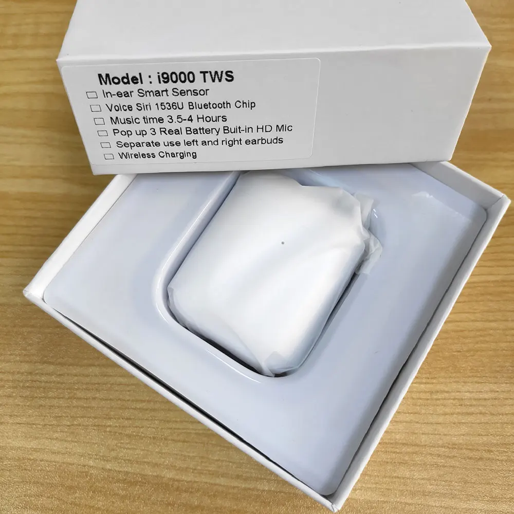 White i9000 Новинка i9000 TWS беспроводные наушники Air 2 с обратным магнитом зарядный чехол Bluetooth 5,0 наушники PK i500 i2000 i5000 TWS - Цвет: White i9000