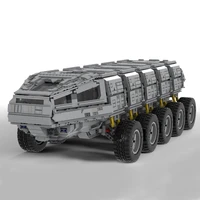 moc large size ucs juggernaut red tank building blocks set space wars soldier transport vehicle chariot toys for children gfits