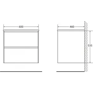 Тумба под раковину BelBagno Pietra 60x53 5 stucco cemento (PIETRA-600-2C-SO-SCM) | Обустройство дома