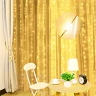 Электрогирлянда интерьерная светодиодная штора 200LED, 3м*2м, 8 режимов USB, пульт ДУ, занавес, струнный светильник