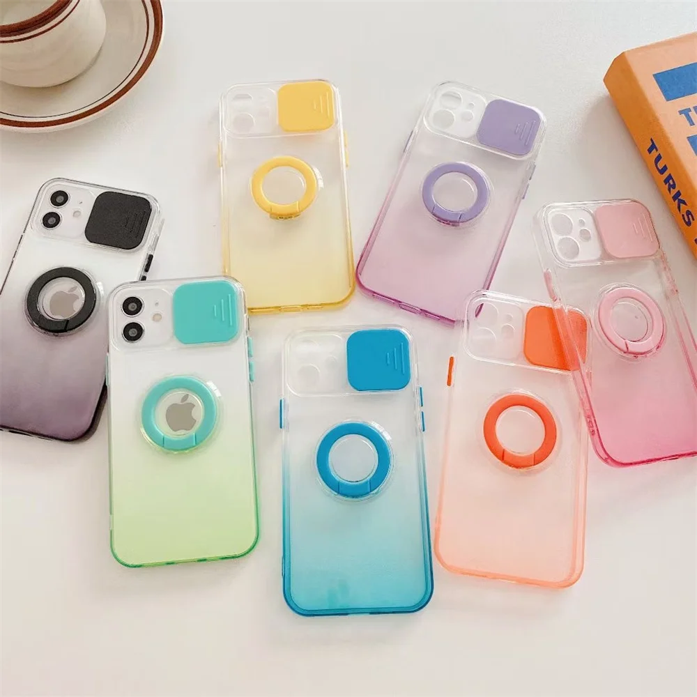 

Camera Lens Protection Phone Case on For iPhone 11 12 Pro Max 8 7 Plus XR XsMax X SE 2020 13 Pro Max Color Candy Soft Back Cover