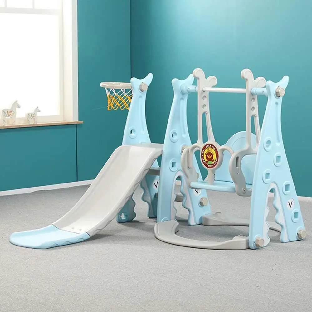 Детская горка-качели 3 в 1 детский игровой набор баскетбольный обруч