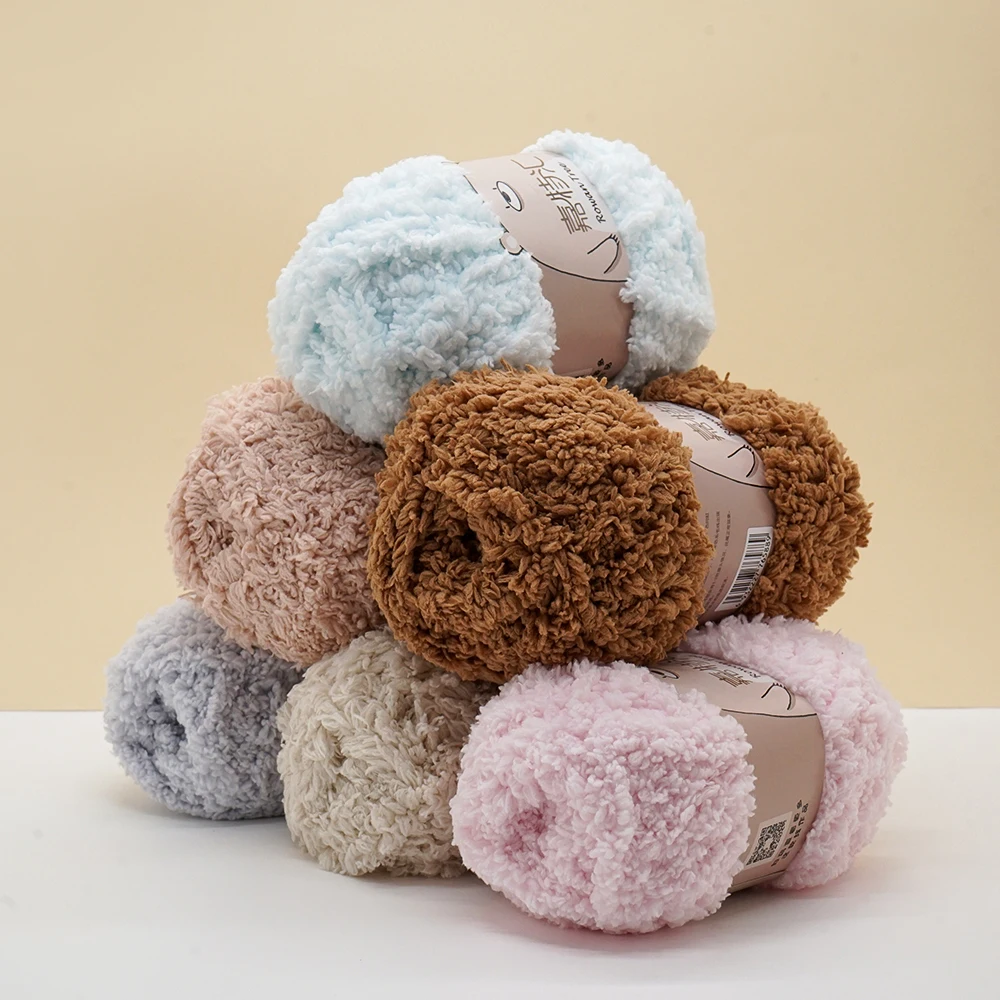 50 г/шт. мягкая плюшевая Коралловая бархатная пряжа из 100% полиэстера для детского