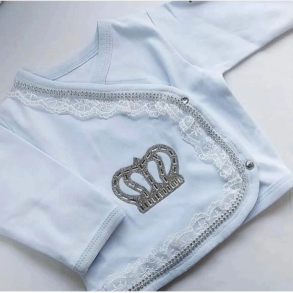 

Baby Boy Newborn Set 10-Piece Lacy Cotton Luxury Set