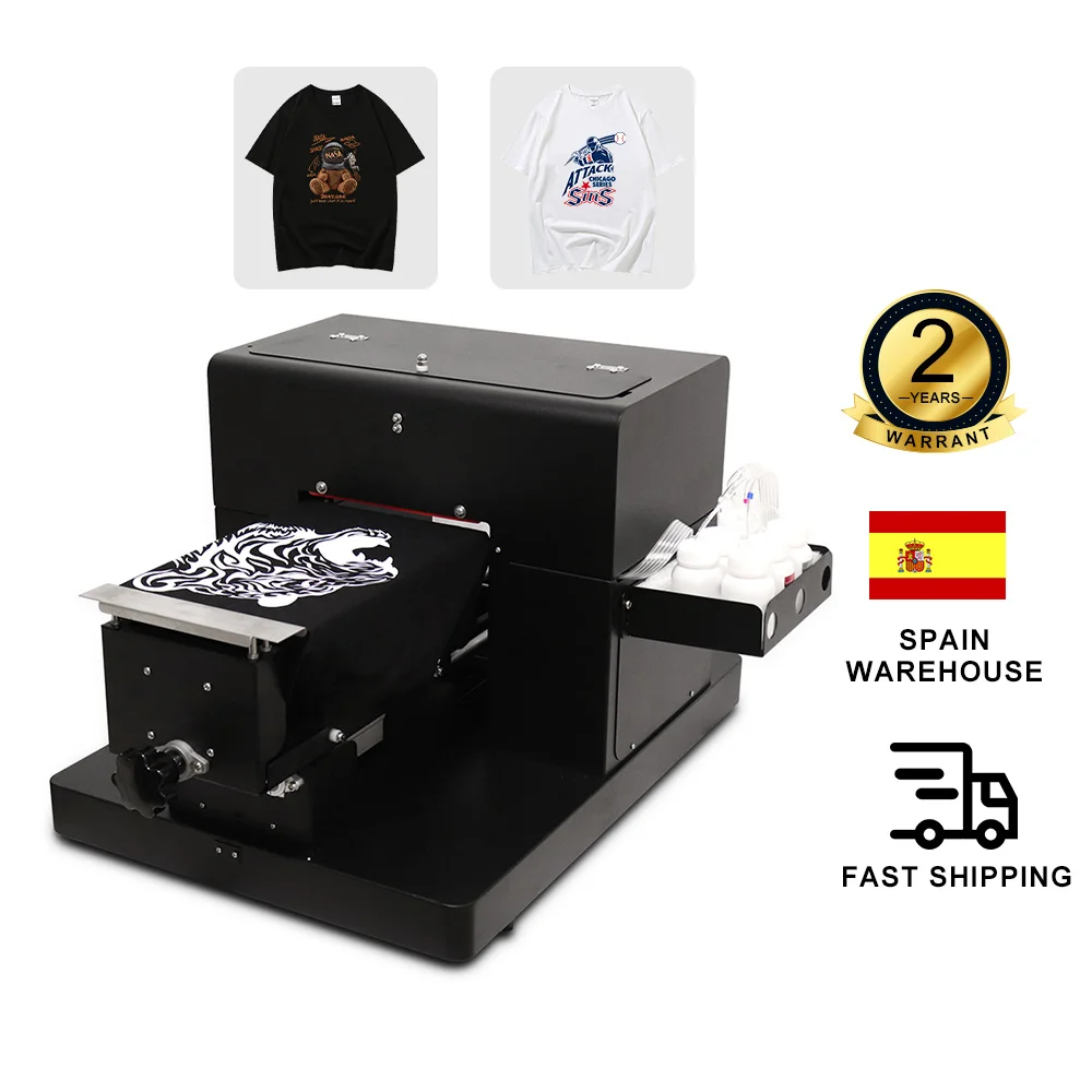 A4 DTG Printer Flatbed Printer T-shirt Print Machine For EPSON L805 For White& Dark T-shirt Textile Printer