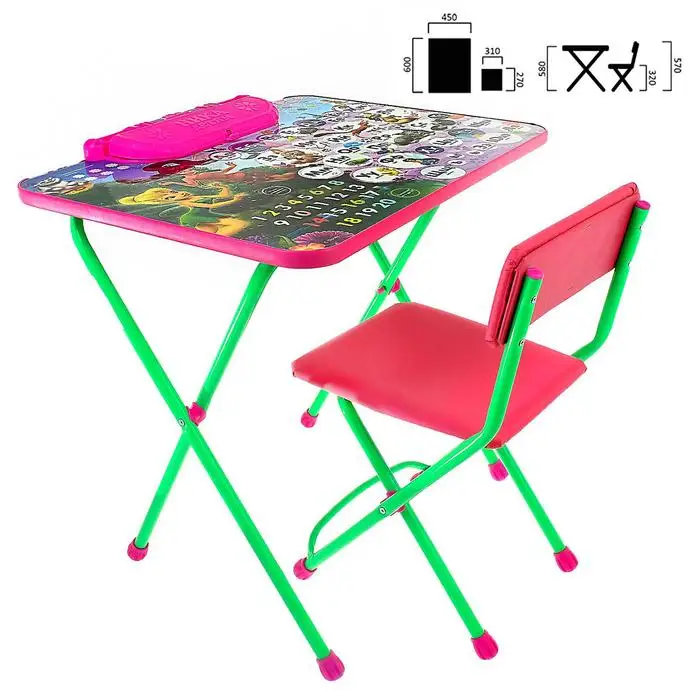 Children furniture 'дисней 2. fairy азбука' table chair |