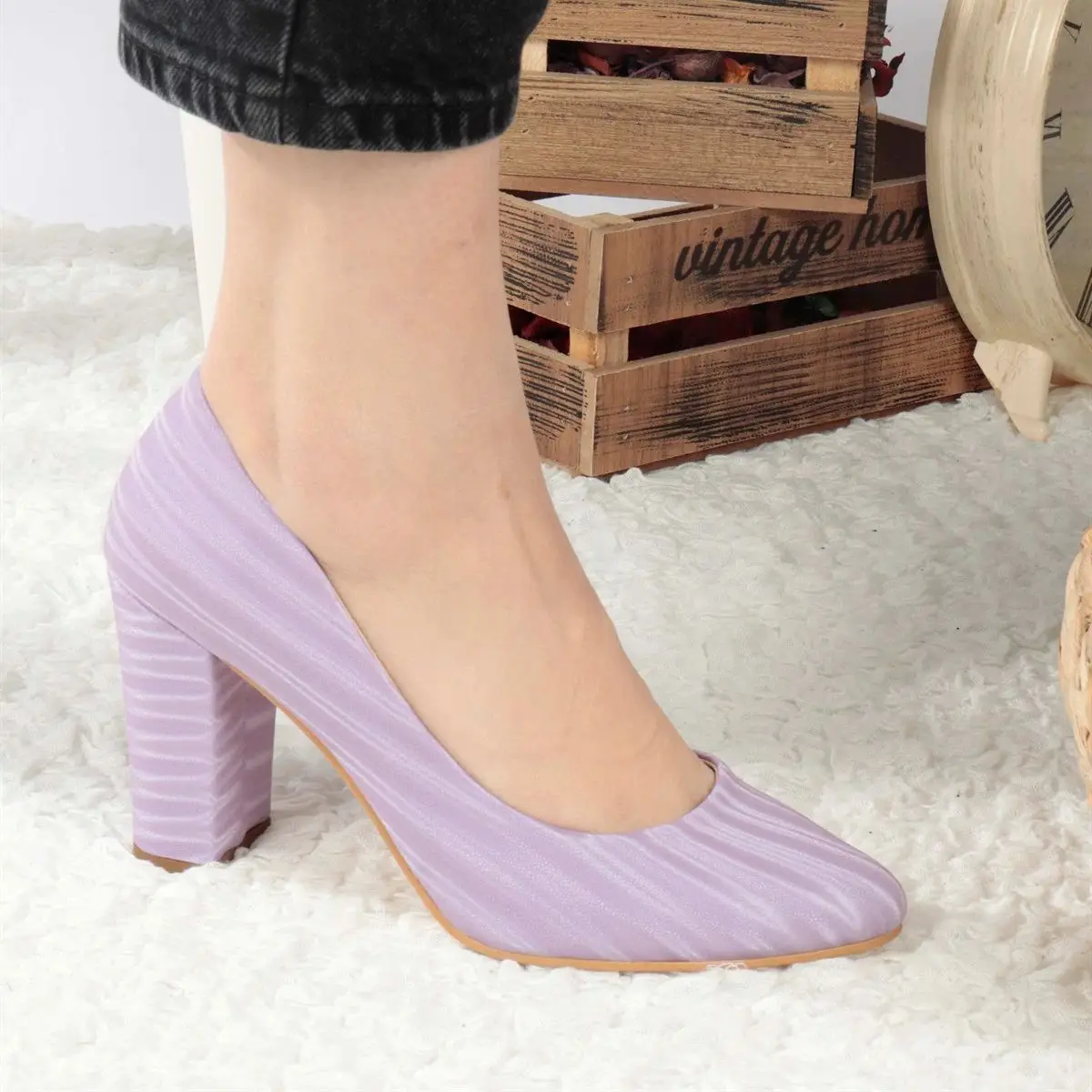 Туфли женские атласные на высоком каблуке 34-43