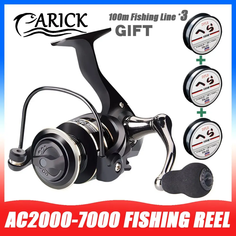 

AC2000-7000 Fishing Reel Feeder 5.2:1 Metal Spool Wheel 8KG Max Drag Freshwater Saltwater Sea Spinning Fishing Reels Accessories