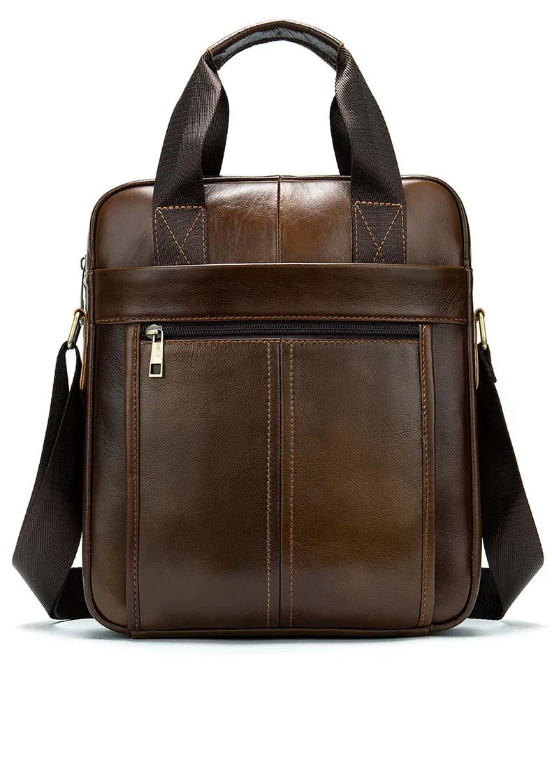 Сумка мессенджер из натуральной воловьей кожи брендовый деловой портфель от