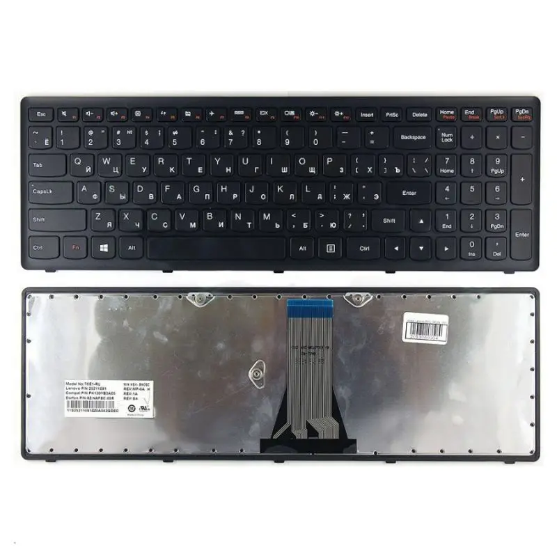 Клавиатура для ноутбука Lenovo IdeaPad Flex 15 G500S G505S S500 S510 Z510 черная рамка | Компьютеры и