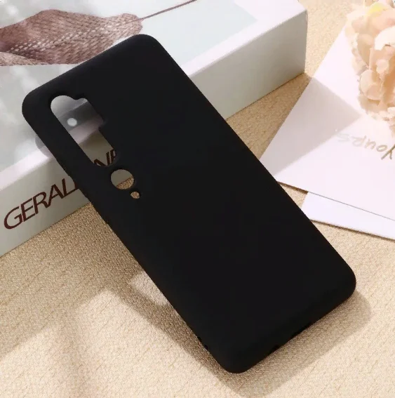 Силиконовый чехол черный для Xiaomi Mi Note 10 / Pro CC9 | Мобильные телефоны и аксессуары