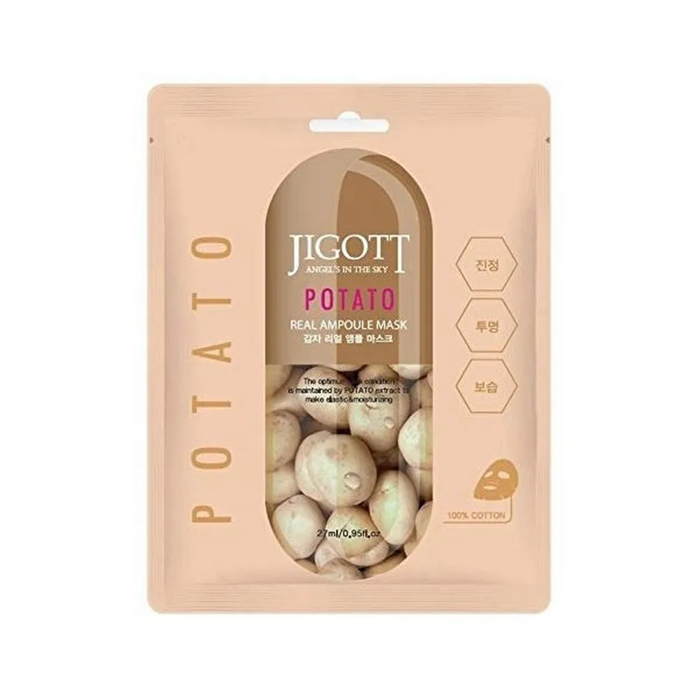 Set of 10 PCs &quotJigott&quot potato real ampoule mask with potatoes Korea | Masks