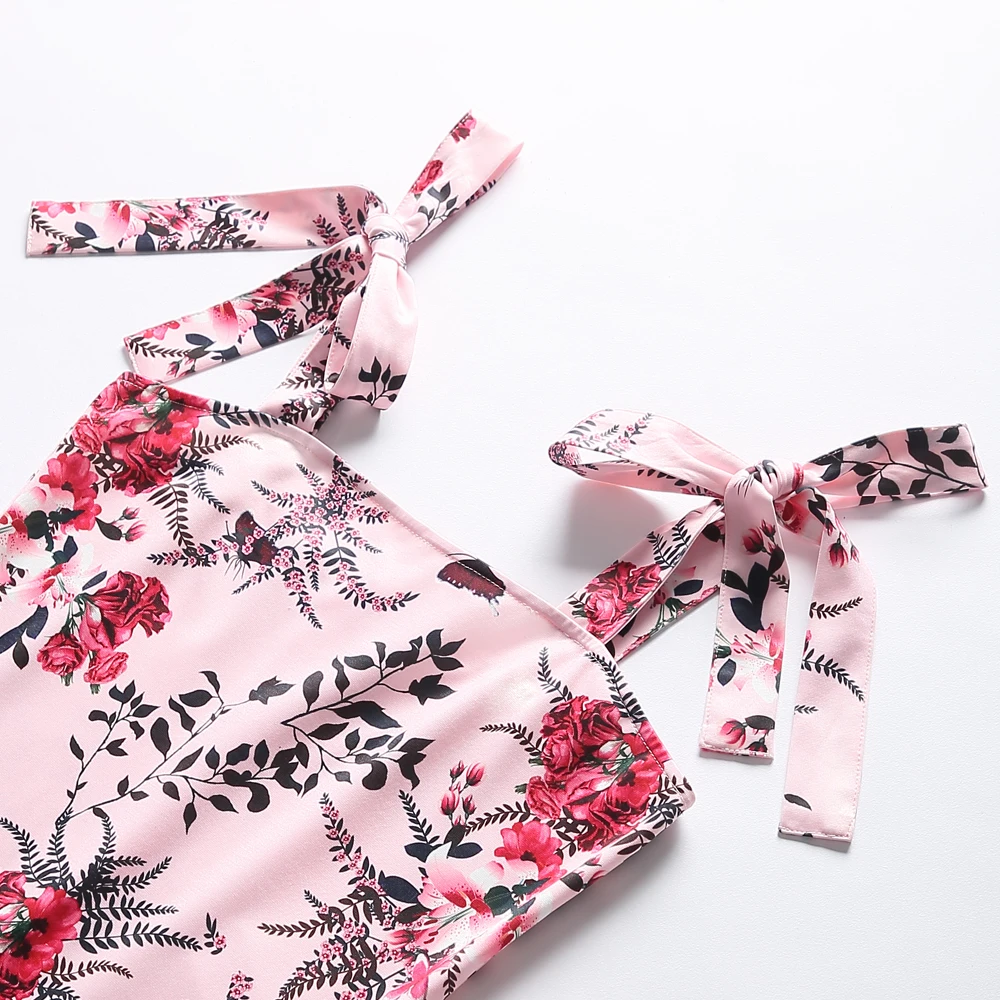 

PopReal Mom And Daughter Dress Elegant Mermaid Skirt Family Matching Clothes Girl Kids Dress Mother And Daughter Outfits Bow Tie