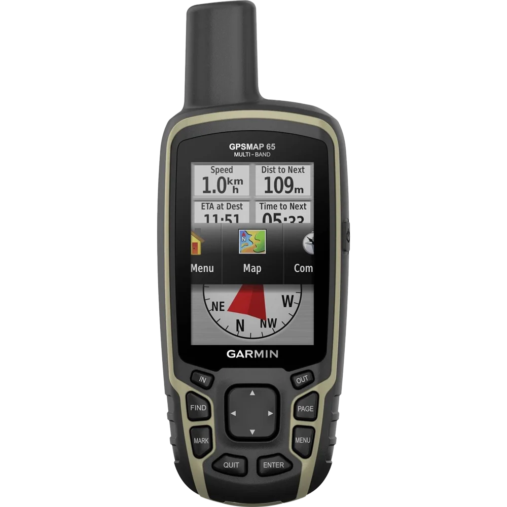 Garmin GPSMAP 65 Multi-Band/Multi-GNSS Навигатор с ТОПО Active России гарантия 1 года для лесников