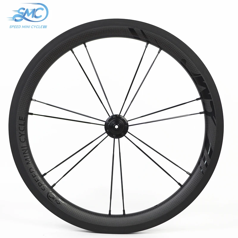 

SMC 16 inch 349 30MM carbon wheels ceramic hub for Brom Bike / Folding Bike Front wheel Speed mini cycle