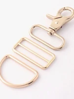1 5 gold swivel clasp claw with d ring adjustable rectangle rings d buckles trigger snap clasp lobster clasp belt handbag hook