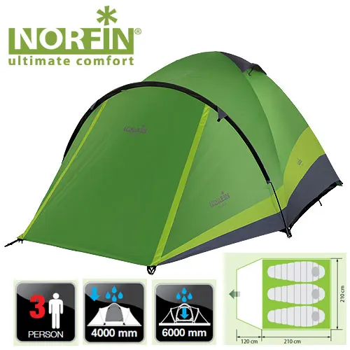 Tent 3-seater Norfin perch 3 NF | Спорт и развлечения