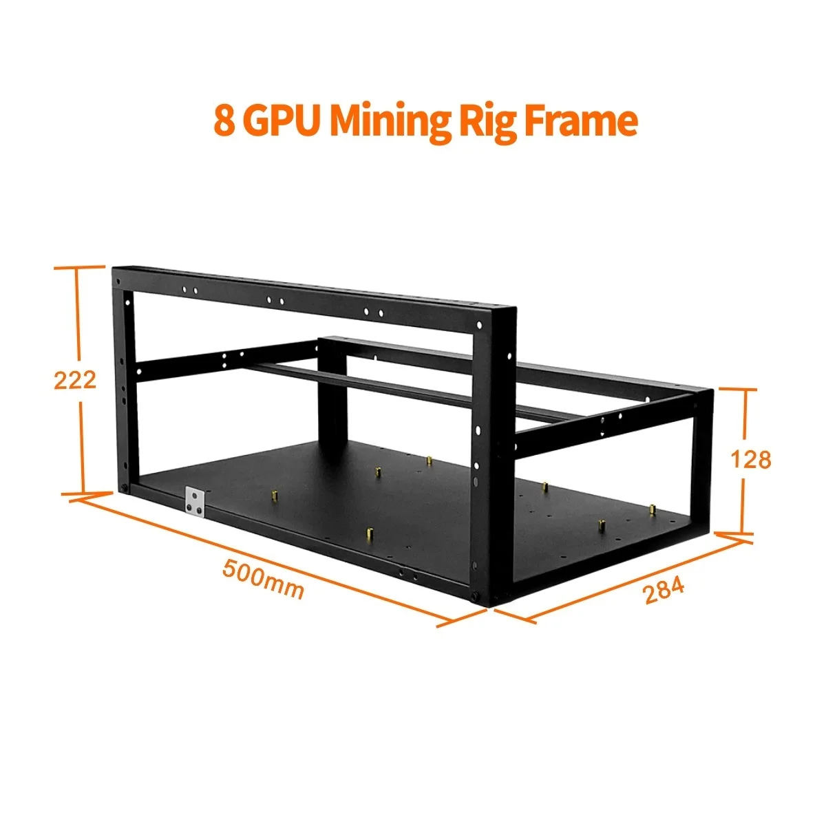 

Steel Open Air Miner Mining Frame Rig Case Up to 8 GPU for Bitcoin Crypto Coin Currency Mining Digital currency Virtual