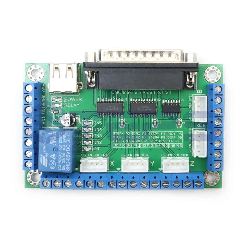 Комплект 3 осевого контроллера ЧПУ шаговый двигатель Nema23 76 мм 3A + CNC осевой TB6560