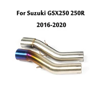 for suzuki gsx250 gsx250r 2016 2020 exhaust link pipe connecting tube slip on 51mm middle section motorcycle modified