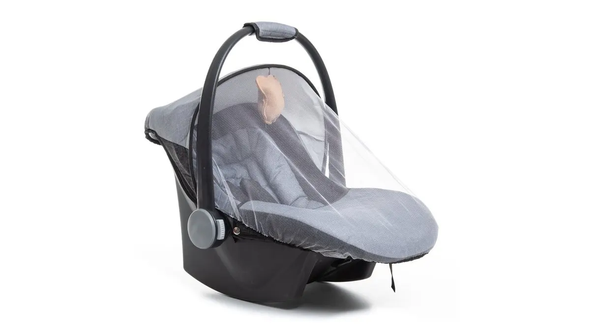 BABYBABY LUX PAD BABY CAR SEAT Stroller WITH Mosquito Net GRAY