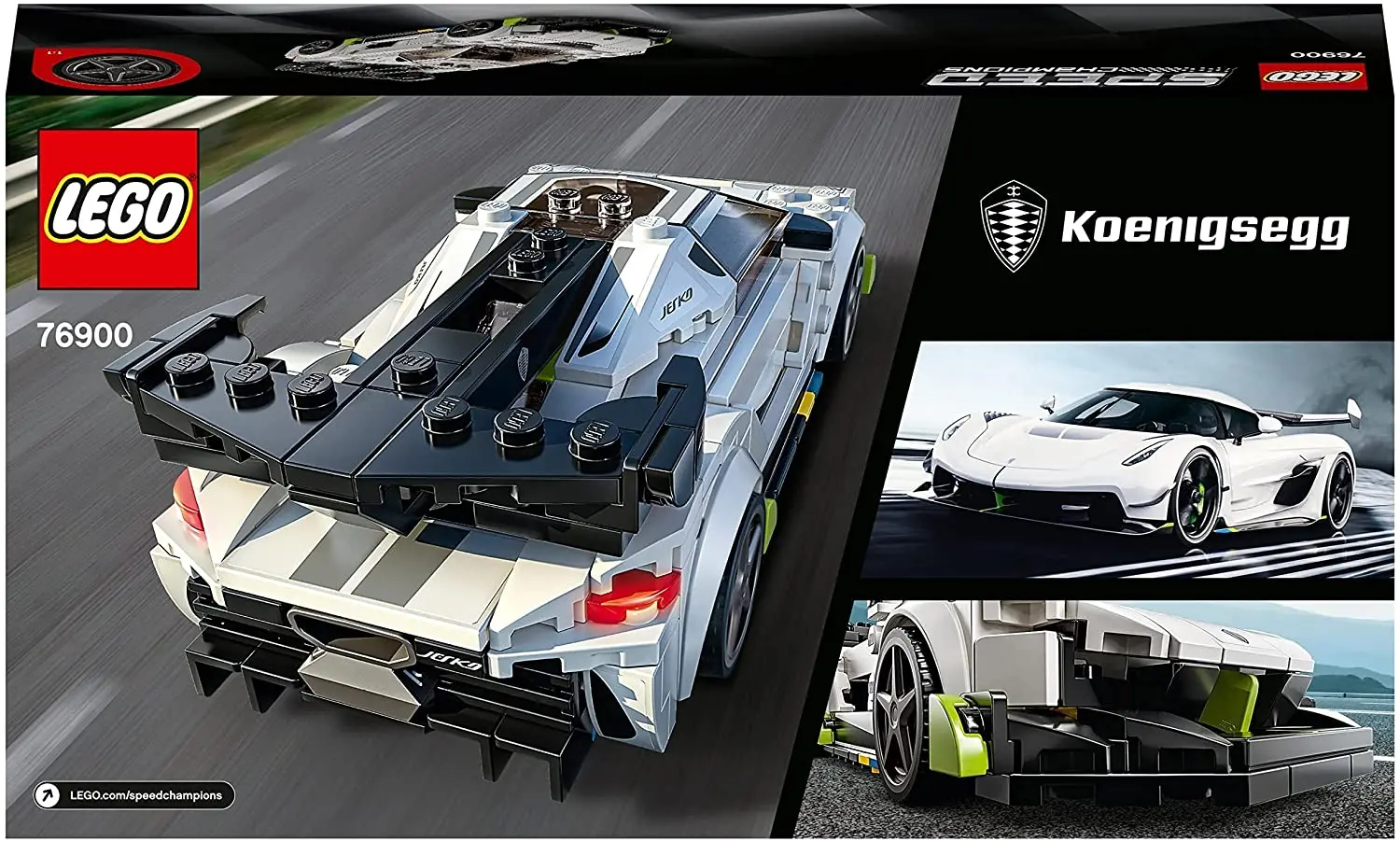 LEGO 76900 скоростные чемпионы Koenigsegg Jesko гоночный спортивный автомобиль игрушка с