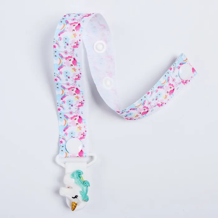 Держатель для пустышки на ленте Единорог |