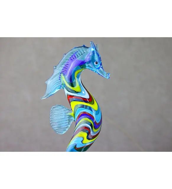 

Colored Seahorse Glass Trinket