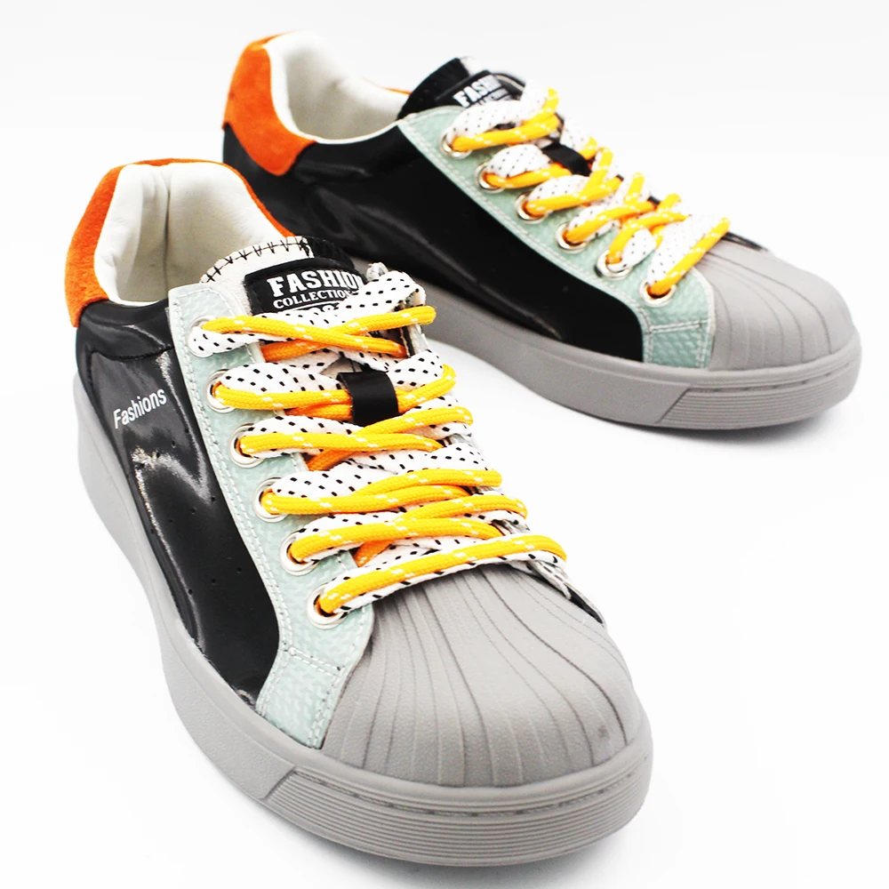 

Women Black Genuine Leather Sneakers Sport Shoes GUJA20K328-1