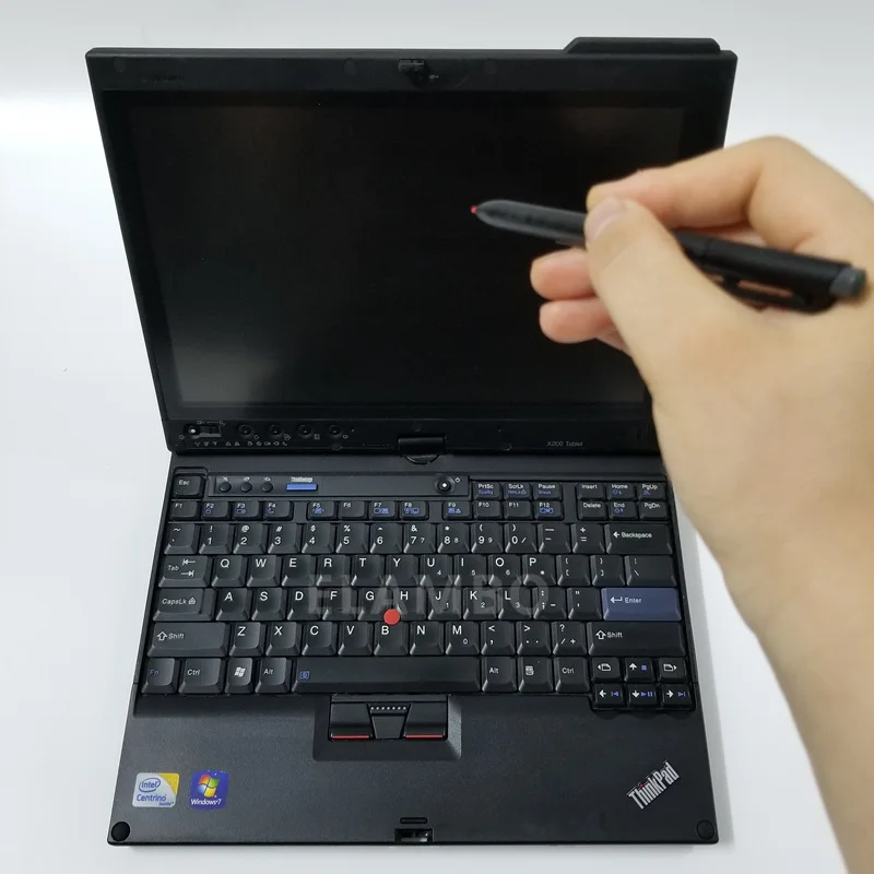 used computer for lenovo x201t laptop i7 8gb ram touch screen with ssd for alldata software mb star c4 c5 c6 diagnostic tool free global shipping