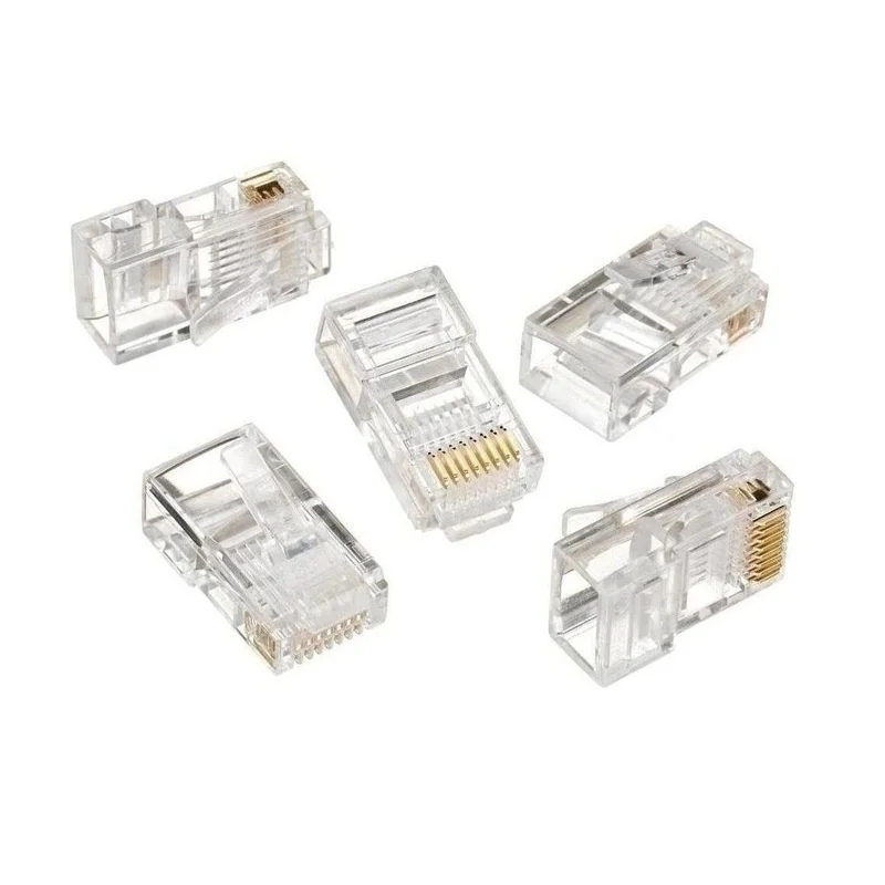 Коннектор RJ-45 под витую пару Rj-45 connector 100pcs - lot rj45 pet разъем для витой пары rj-45 utp/ftp cable