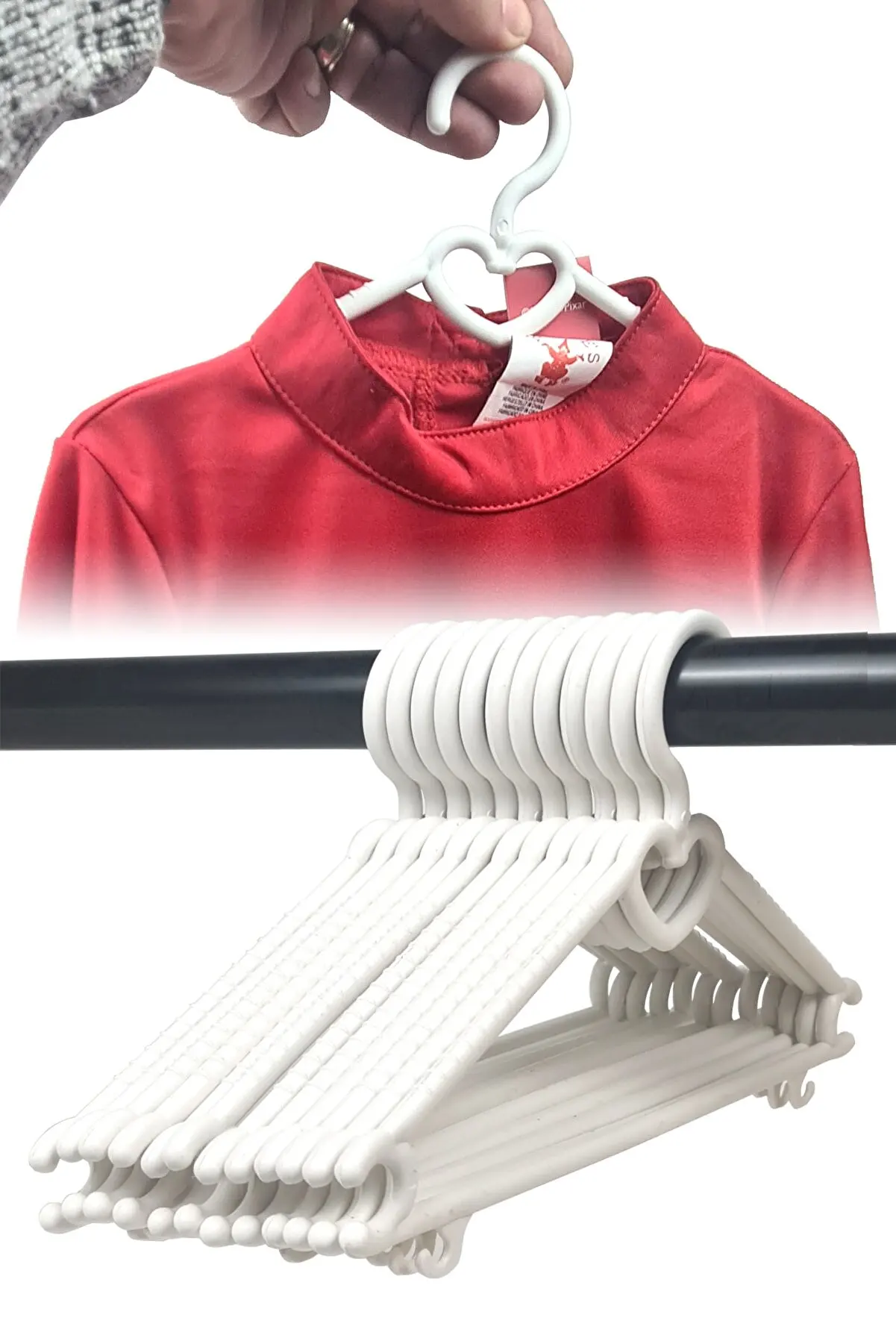 

Kids Clothes Hanger Baby Hanger Bow Askı 18 PCs