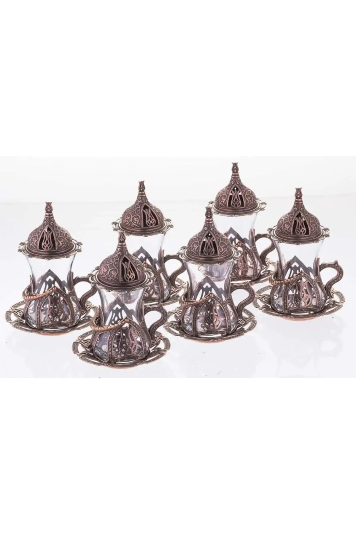 

Serves 6 Turkey Products Home Kitchen Traditional Tea Set High Quality Cheap flashy Cup Tray