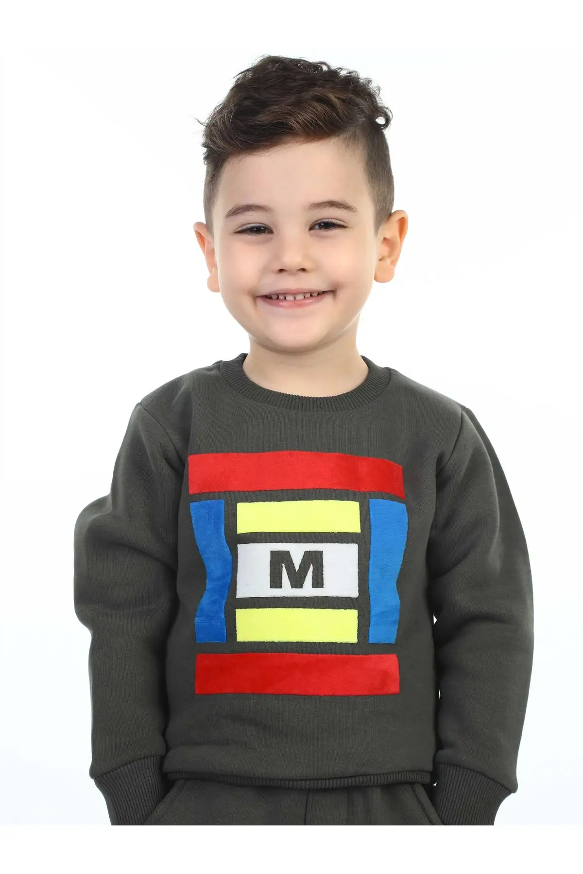 Зимняя Толстовка цвета хаки для мальчиков | Мать и ребенок