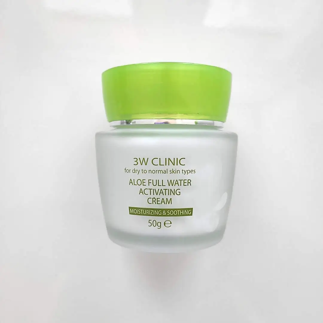 3W CLINIC Крем алоэ увлажняющий Aloe Full Water Activating Cream 50г |