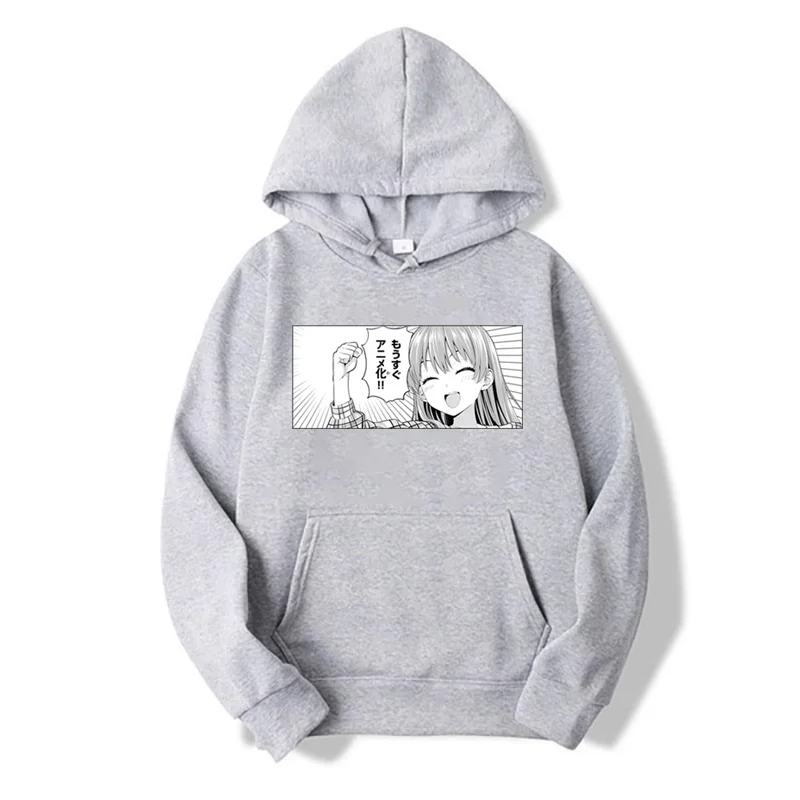Fashion Men/women Sweatshirt Girlfriend also she Anime Printed Hoodies Pullover Harajuku Tops