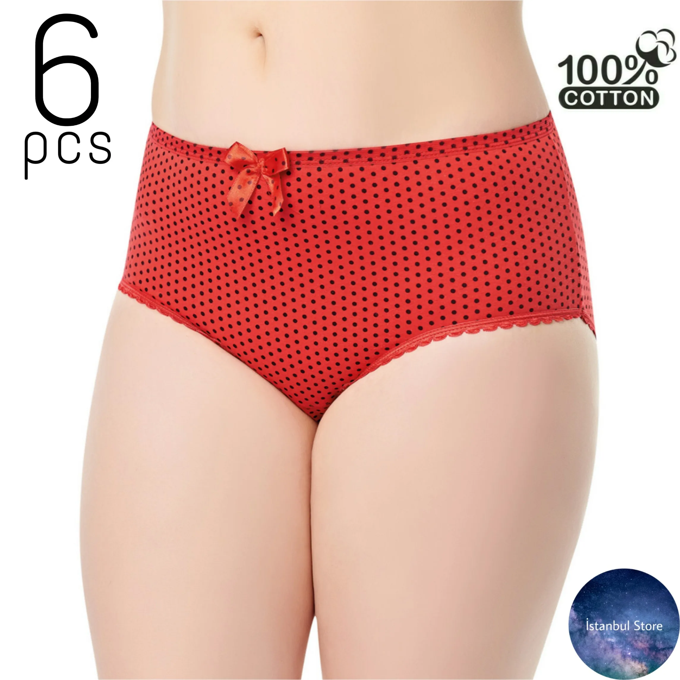 Женские трусики 6 шт. мягкие однотонные в полоску сексуальное нижнее белье