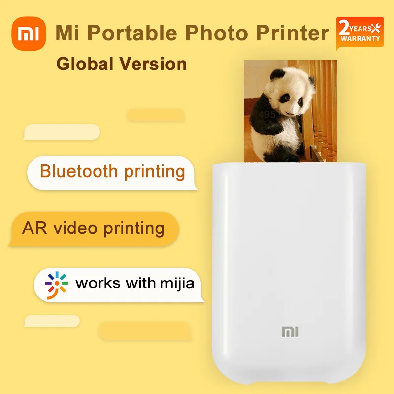 

Оригинальный карманный мини-фотопринтер Xiaomi, принтер ZINK, самоклеящаяся бумага для фотографий, цветная печать, 40/60 листов, 3-дюймовый дизайн н...