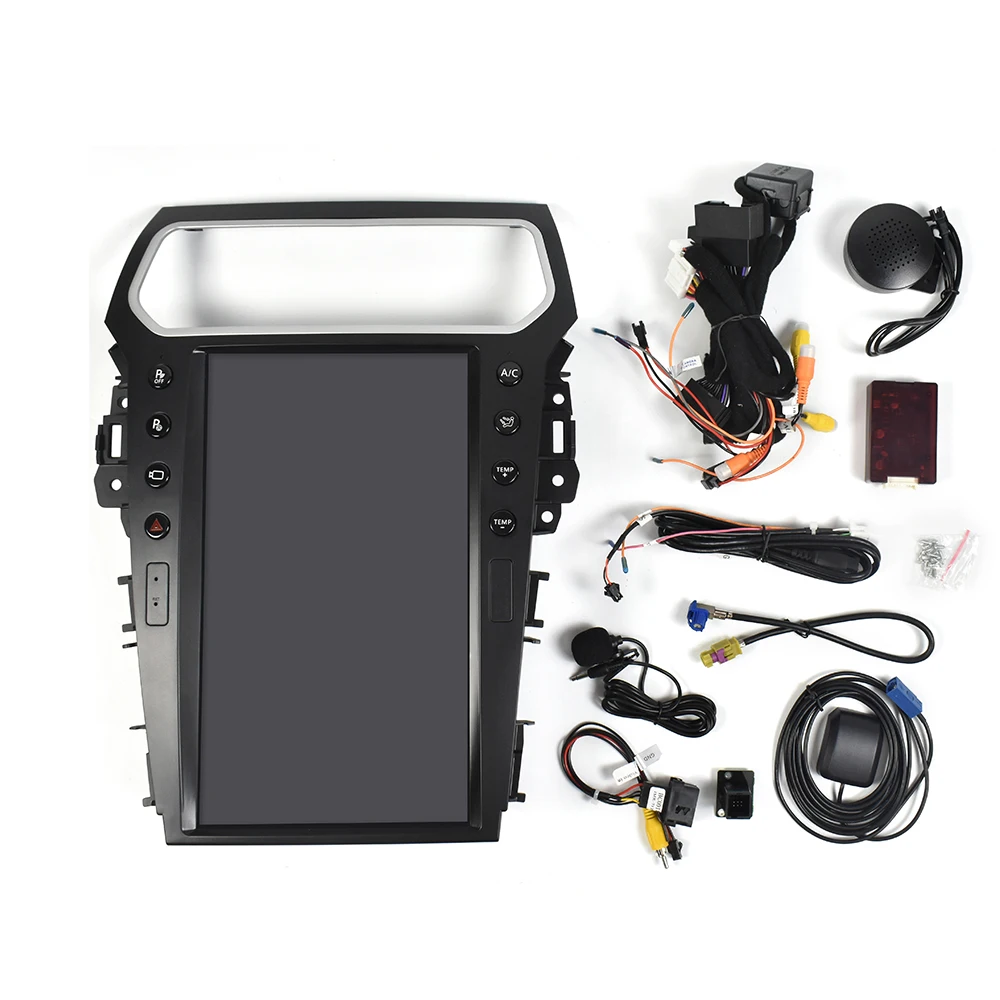 

Car GPS Navigation Stereo autoradio Tesla style For ford Explorer Android multimedia Car Radio For ford Explorer 2011-2019