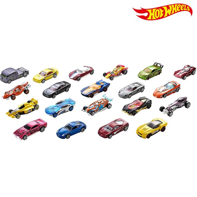 Новинка 20 шт. набор автомобиля Hot Wheels смешанный ассортимент H7045 металлический