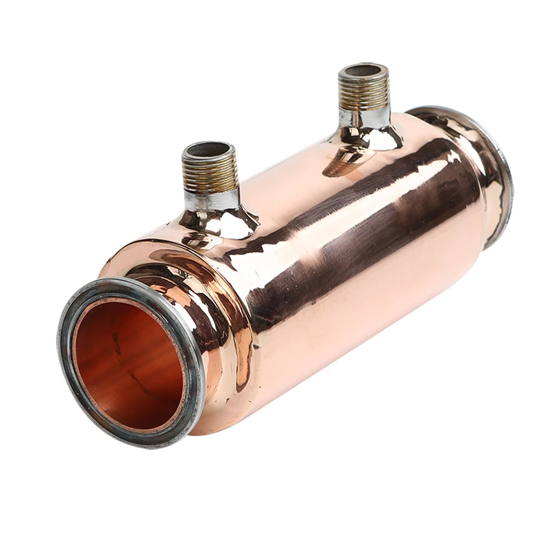 Медный тройной зажим 2 &quot(51 мм) OD64 дефлегматор/конденсатор/рефлюкс. Прямоточном |
