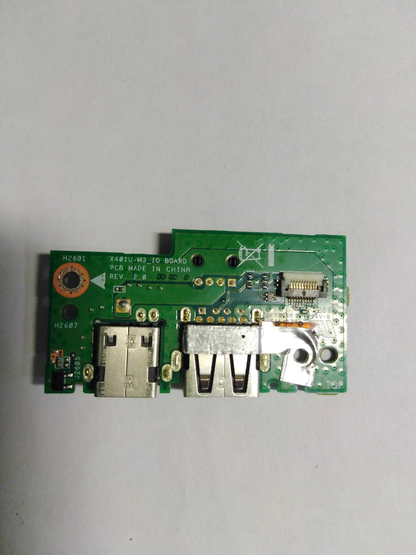 Плата с разъемом питания X401U M3_IO BOARD PCB REV.2.0 для ноутбука Asus разбора|Платы