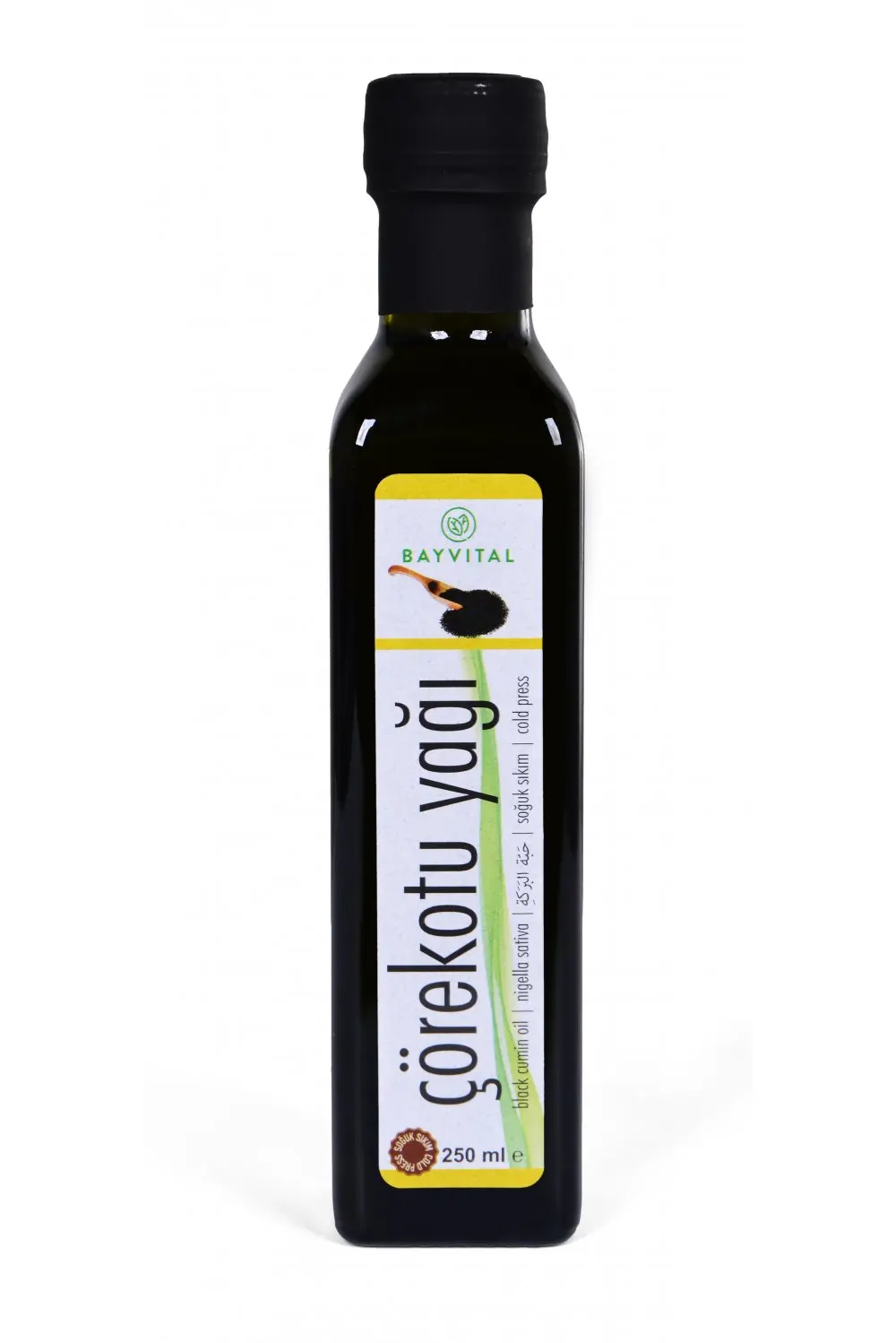 

Black Cumin Seed (Black Seed) Oil 250 ml. Nigella sativa Cold Press