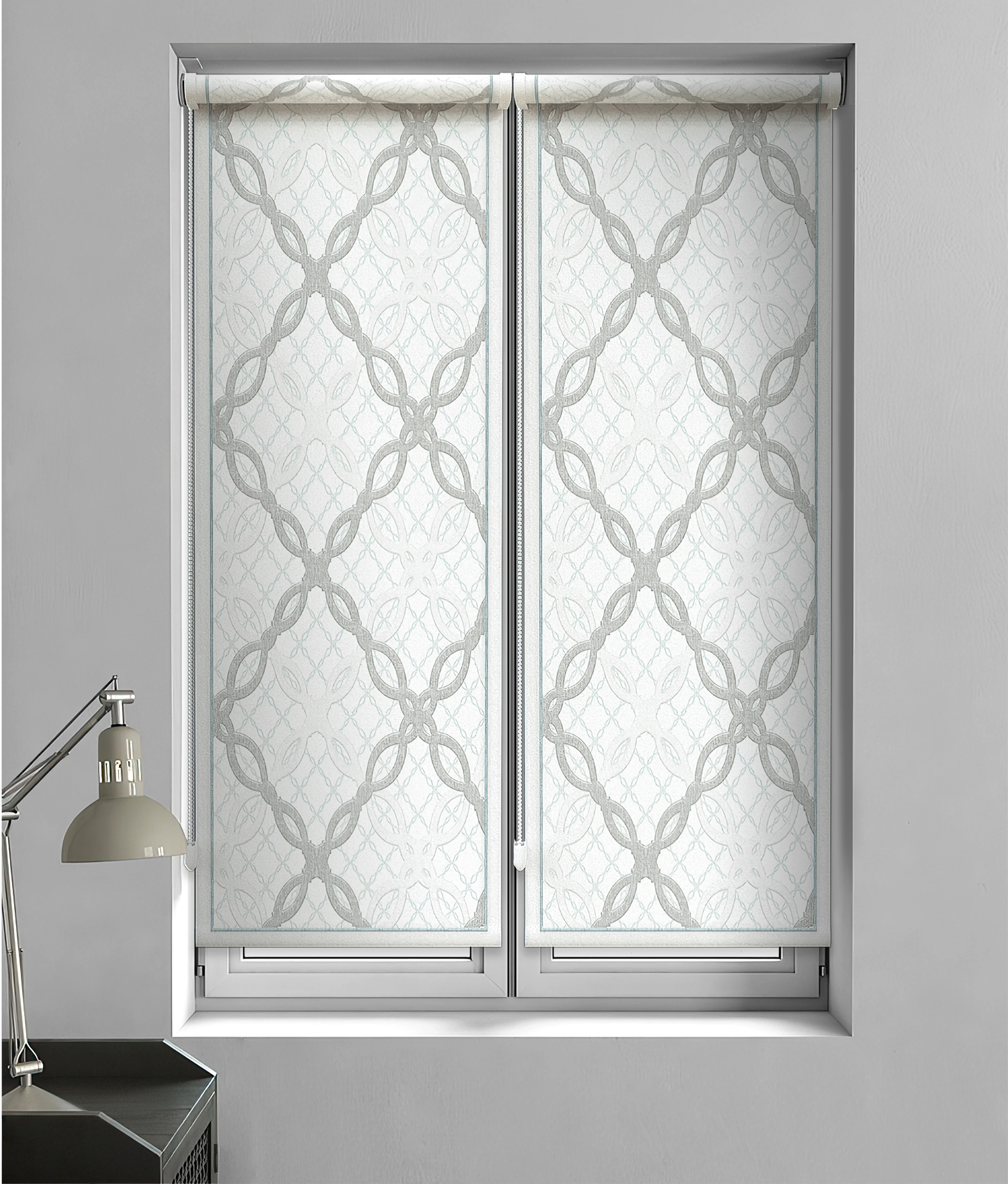 Рулонная штора Farfalla от Memotex с карнизом |