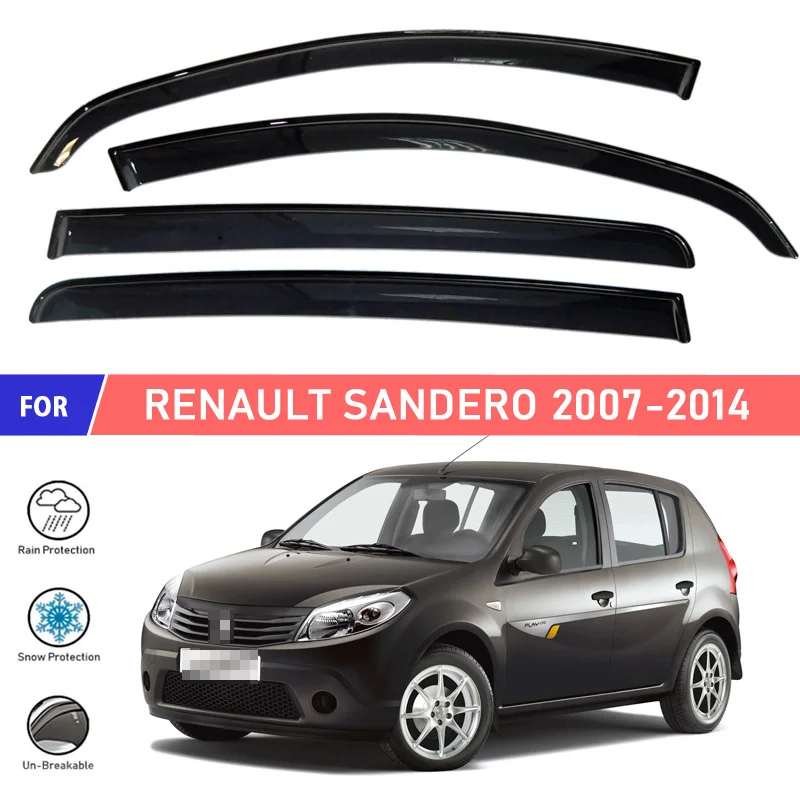 Оконные дефлекторы для Renault Sandero 2007-2014 автомобильные оконные ветрозащитная