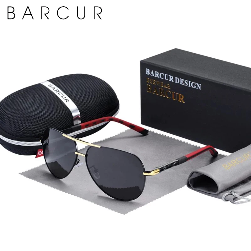 

BARCUR Men Sunglasses Polarized UV400 Protection Driving Sun Glasses Women Male Oculos De Sol