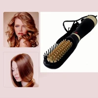 straightening drying brush hair brush untangle and smoother with hot air 811 110v to 230 degrees 3 in 1